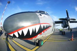Самолет-акула начал доставлять грузы из Украины в Ригу